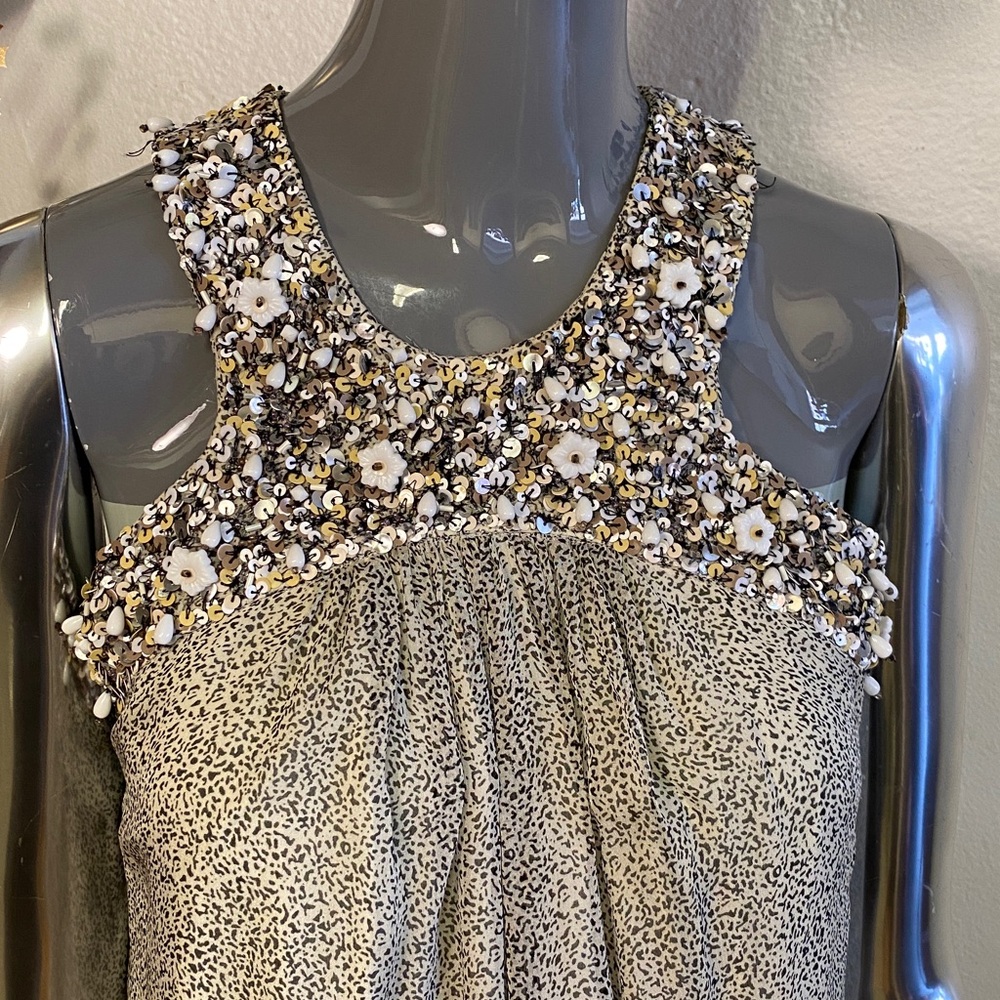 French Connection Beaded Silk Dress, 2
